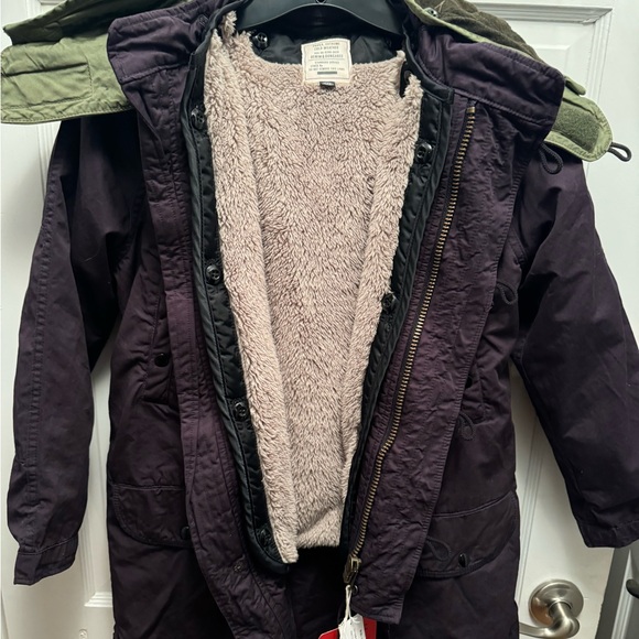 Denim dungaree parka size 140 (kids 11/12) never worn - Picture 3 of 12